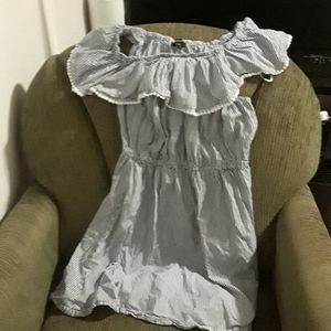 Seersucker stripe sundress.  Girls XL